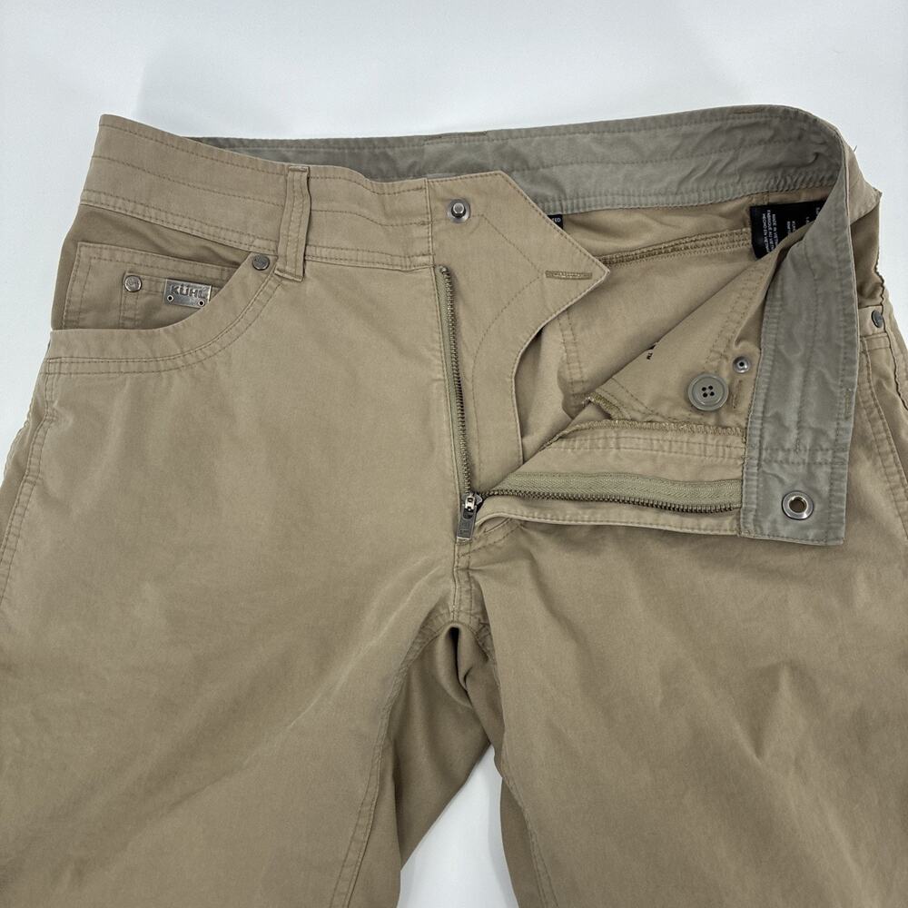 Kuhl Radikl Pants Men 32x36 Brown Stretch Outdoors Active Hike Camp (Fits 32x34) - Picture 7 of 16